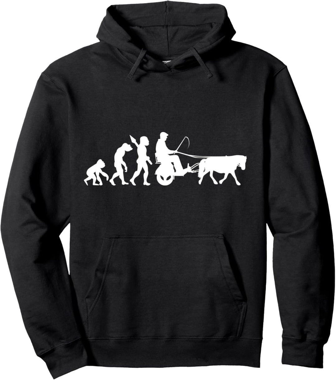 Pferdekutsche Kutsche Fahren Pony Pferde Evolution Fahrsport Pullover Hoodie