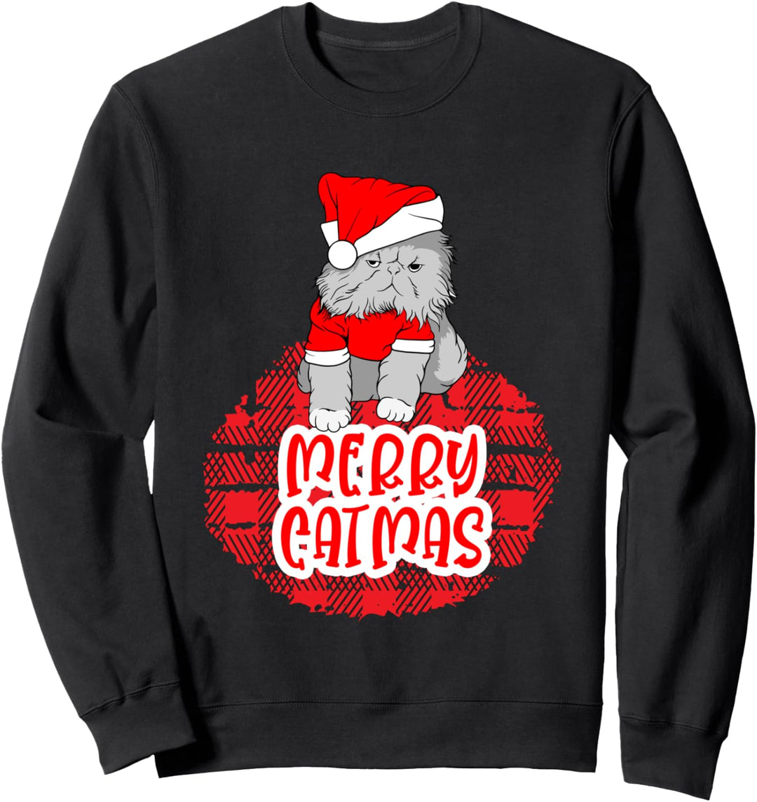 Frohe Catmas, Frohe Weihnachten mit Katzen. Sweatshirt