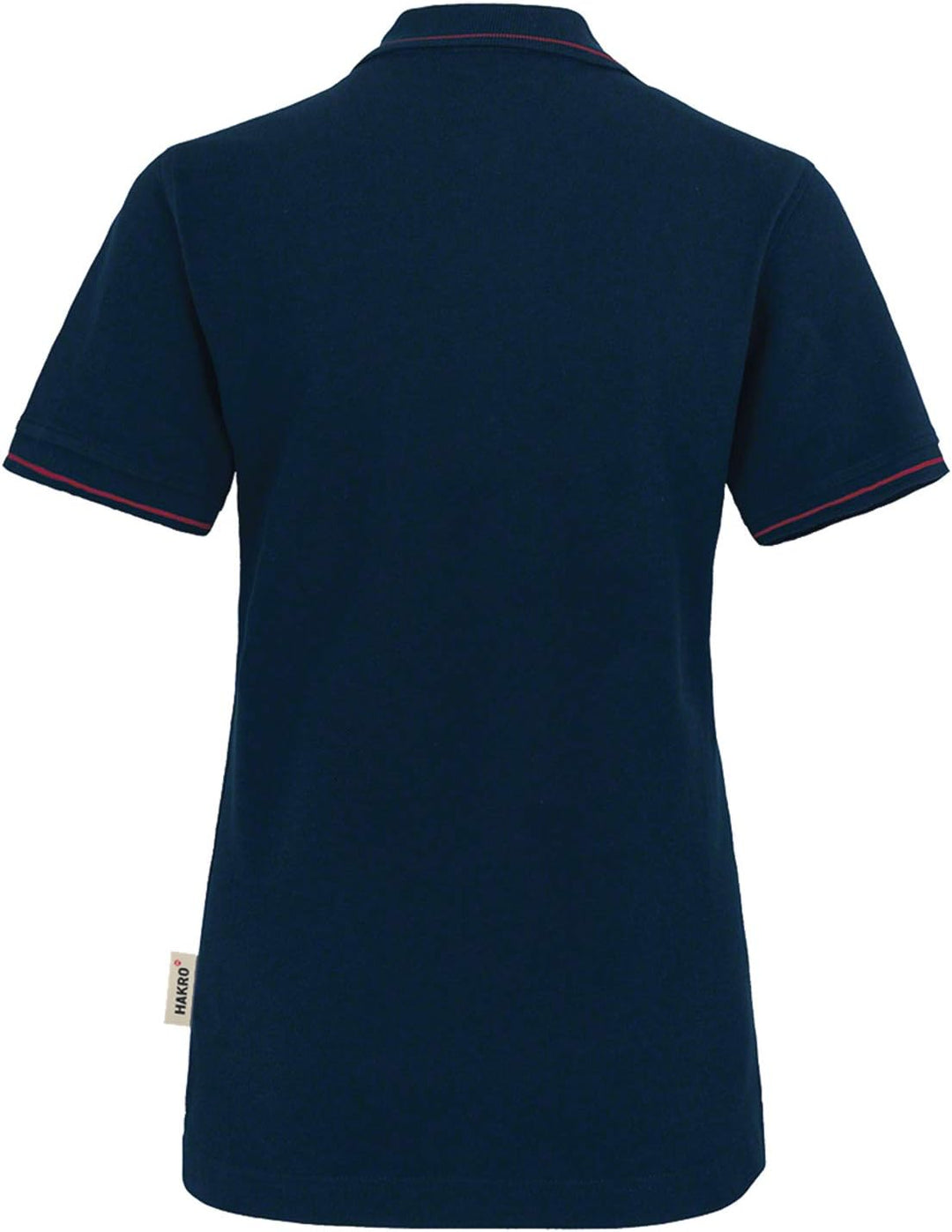 HAKRO Damen Polo-Shirt Casual - 203 - mehrere Farben L Tinte/Rot, L Tinte/Rot