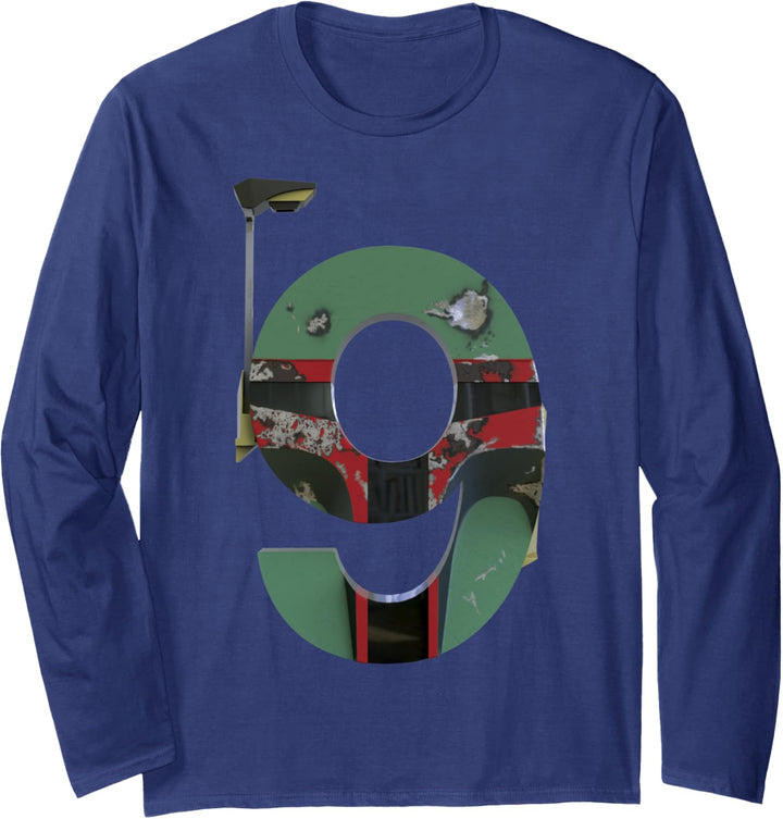 Star Wars Boba Fett Ninth Birthday Langarmshirt