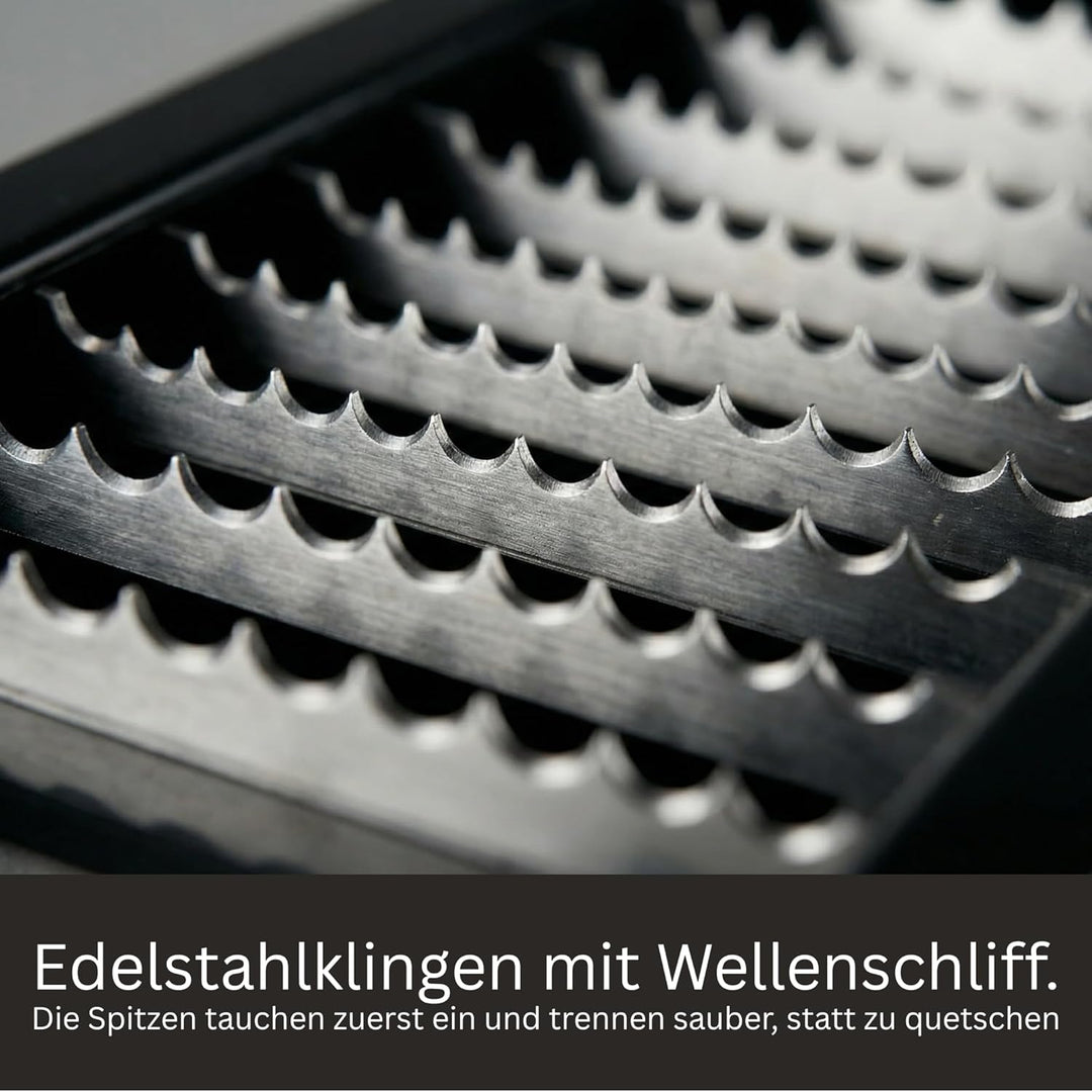 Currywurstschneider für Zuhause – manueller Wurstschneider für gleichmässige Wurstscheiben | Ultrasc