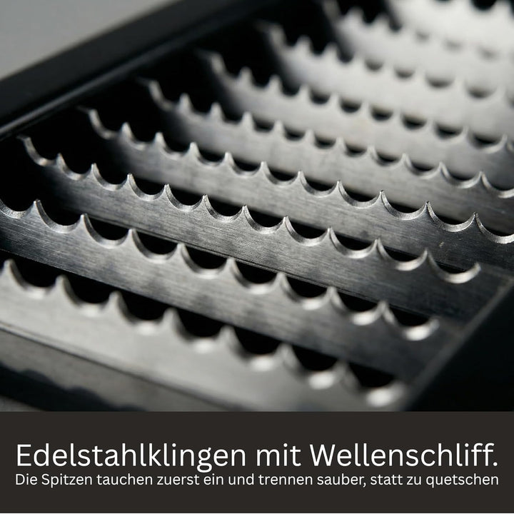 Currywurstschneider für Zuhause – manueller Wurstschneider für gleichmässige Wurstscheiben | Ultrasc