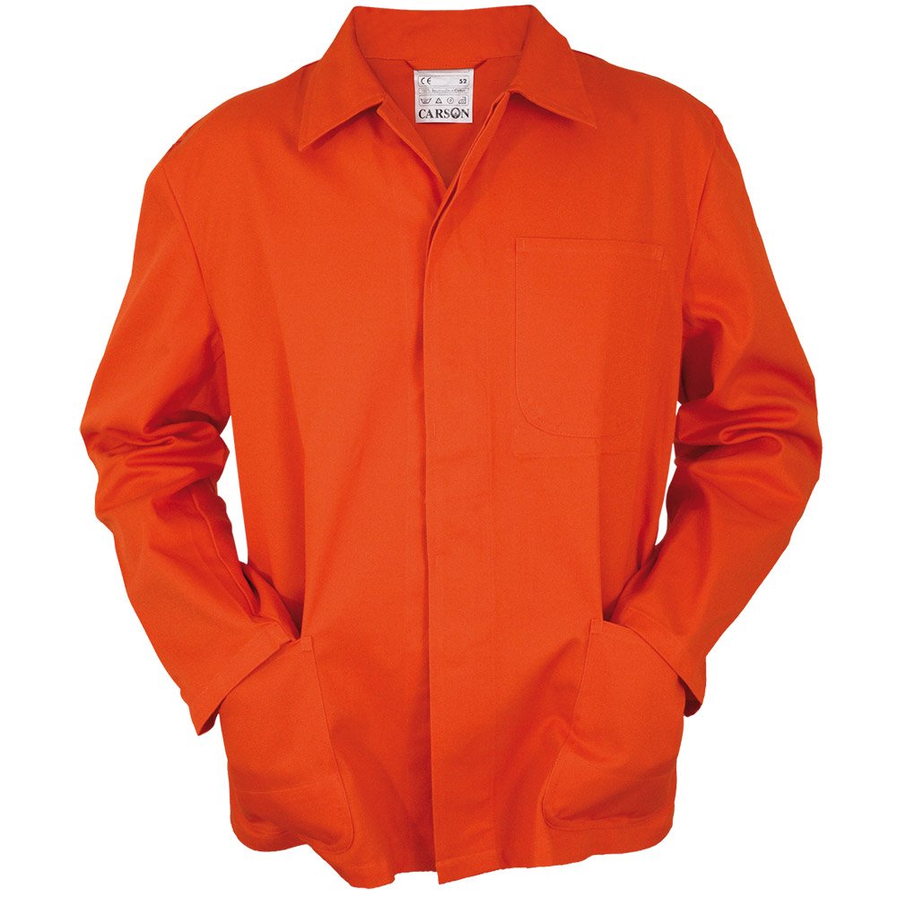 Carson Classic Workwear Arbeitsjacke aus reiner Baumwolle, 1 Stück, 56, orange, KTH709J.OR Orange 56