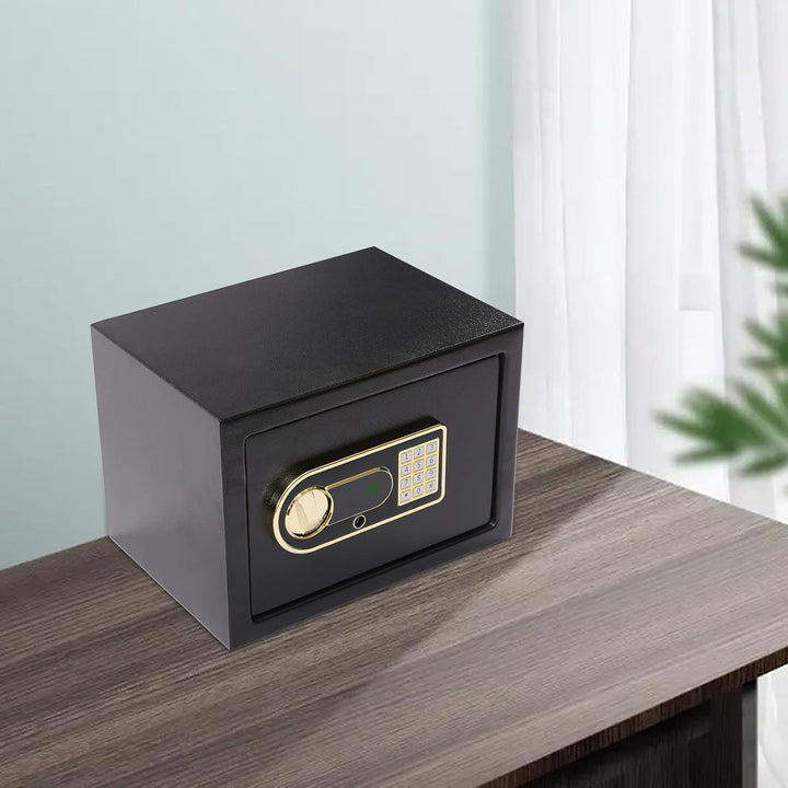Elektronischer Tresor 22L, Digitale Safe mit PIN Code & 2 Notschlüsseln, Wand- und Bodenmontage, Tre