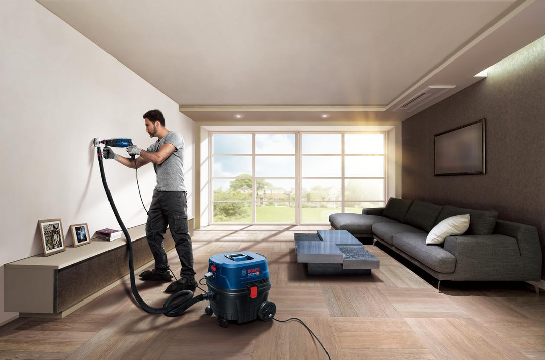 Bosch Professional 12V System Akku Nass-/Trockensauger GAS 12V-25 (inkl. Fugendüse, 3 m Schlauch, an