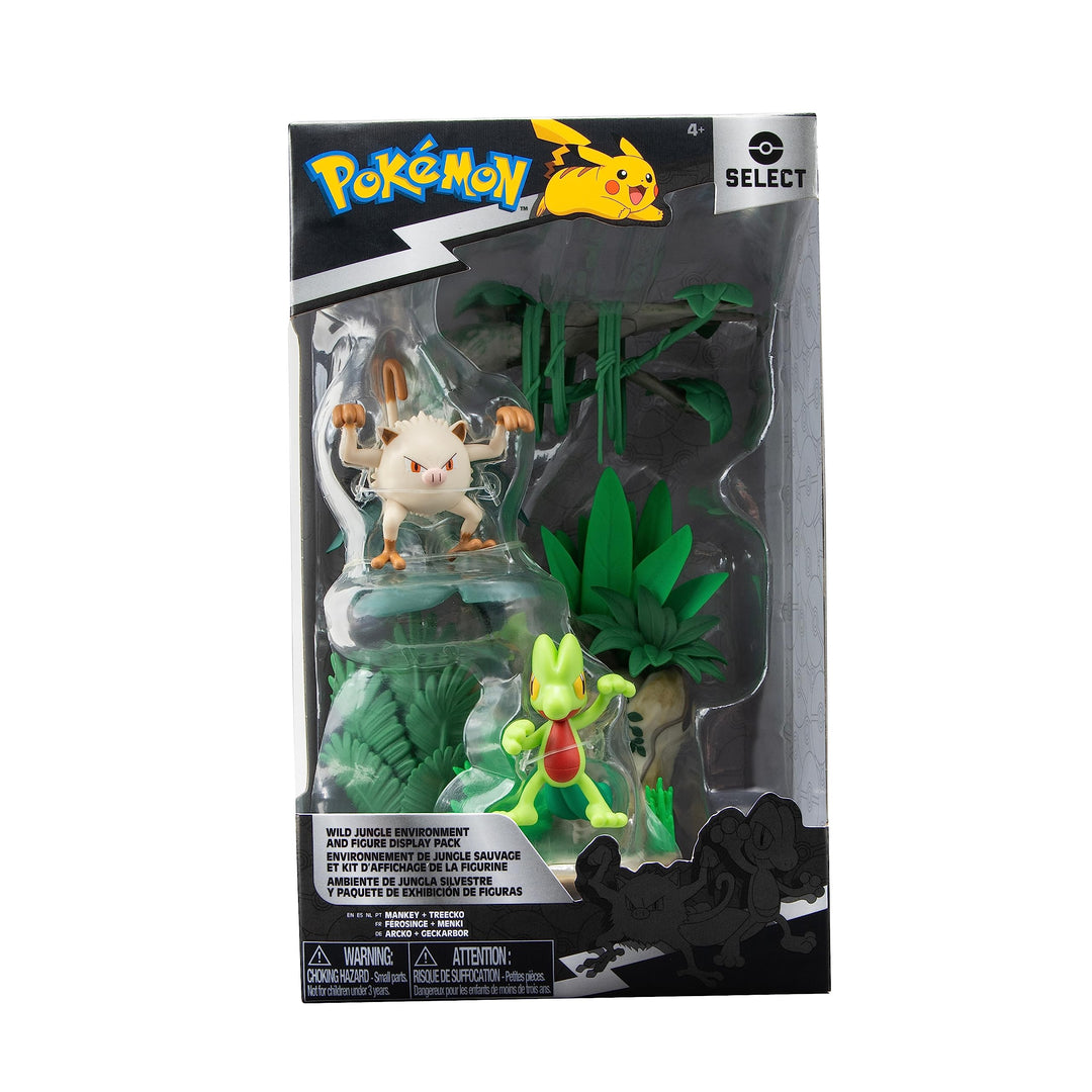 Bizak Pokemon Mini Dschungelwelt + 2 Mankey & Treecko Figuren (63222766)