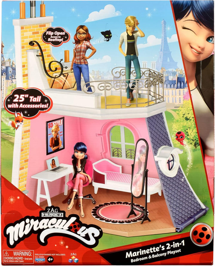 Miraculous Marinette Bedroom and Balcony Playset