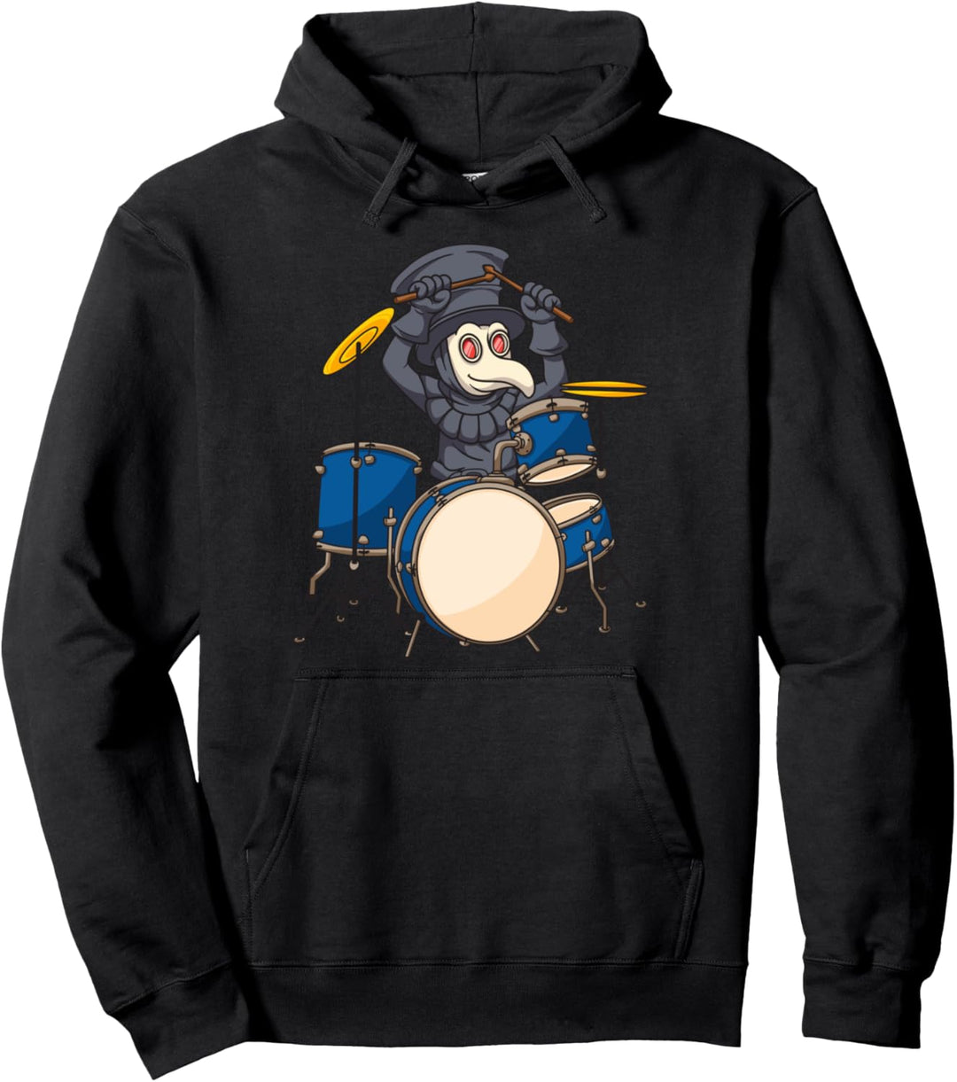 Plague Doctor Drummer Sweater for Men Women Boys Gifts Pullover Hoodie