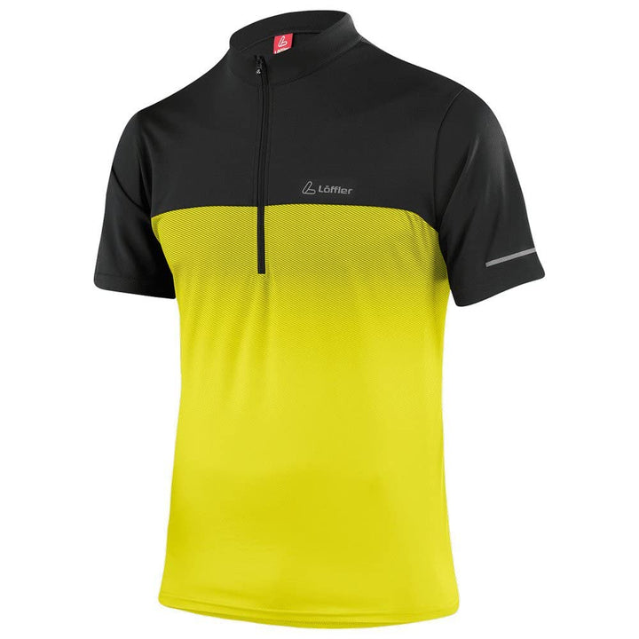 Löffler Fischer M Bike Shirt HZ Flow 3.0 Indigo 48 Schwarz/Gelb, 48 Schwarz/Gelb