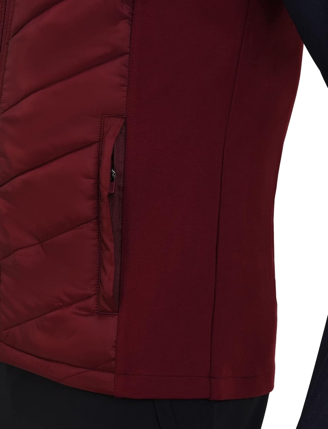 TCA Herren Excel Runner Leichte und gepolsterte Weste mit Reissverschlusstaschen XXL Cabernet, XXL C
