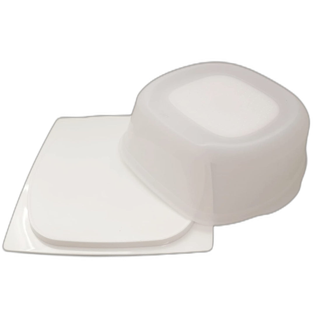 Tupperware KäseMax quadratisch Junior weiss transparent Käseglocke Käsebehälter Käse Kondensplus Kon
