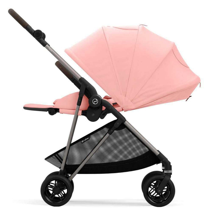 Poussette Citadine Ultra Légère Melio 3 - Taupe / Hibiscus Red