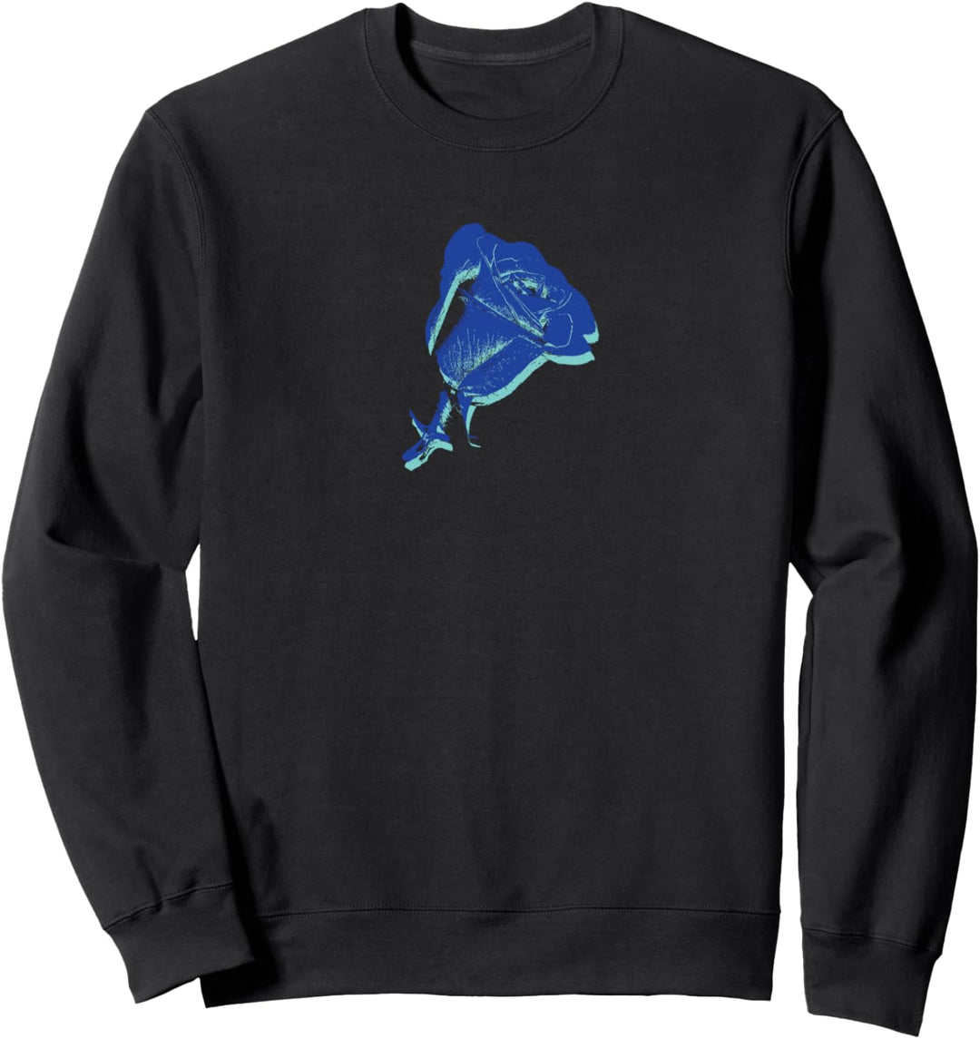 Blaue Rose, Garten-Design Sweatshirt