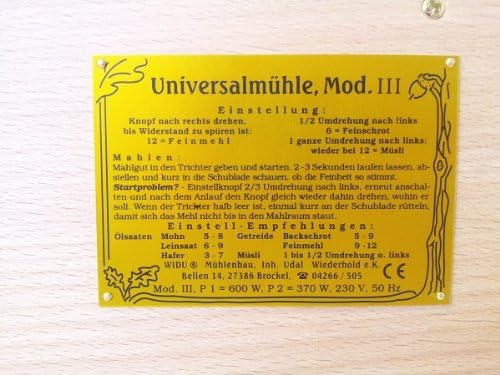 Getreidemühle WIDU Universalmühle Mod. III aus Buchenholz