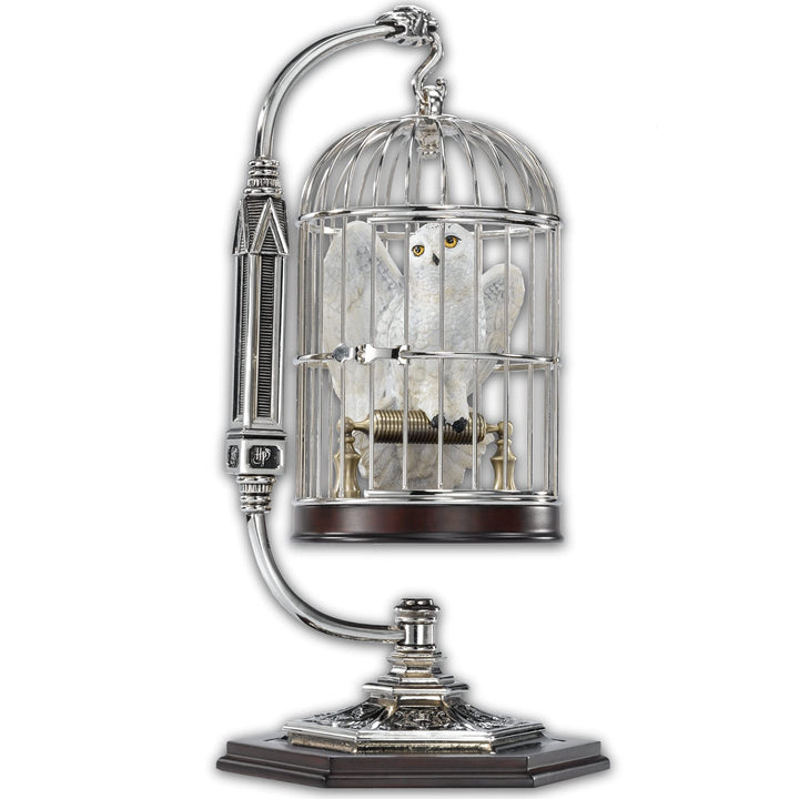 The Noble Collection Miniature Hedwig In Cage