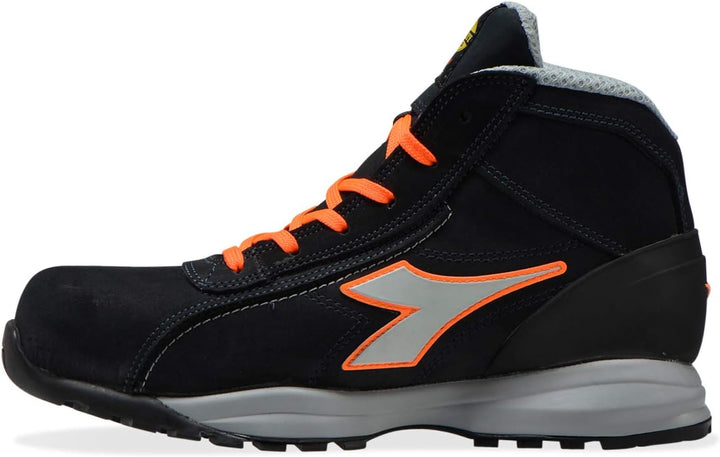 Arbeitsschuh GLOVE MDS MID S3 HRO SRC, DARK NAVY/ORANGE FLUO, Gr. 42