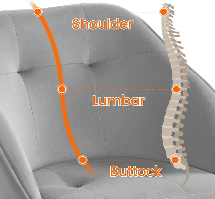 Yaheetech Bürostuhl Ergonomischer Schreibtischstuhl Drehstuhl Höhenverstellbar Computerstuhl mit Rol