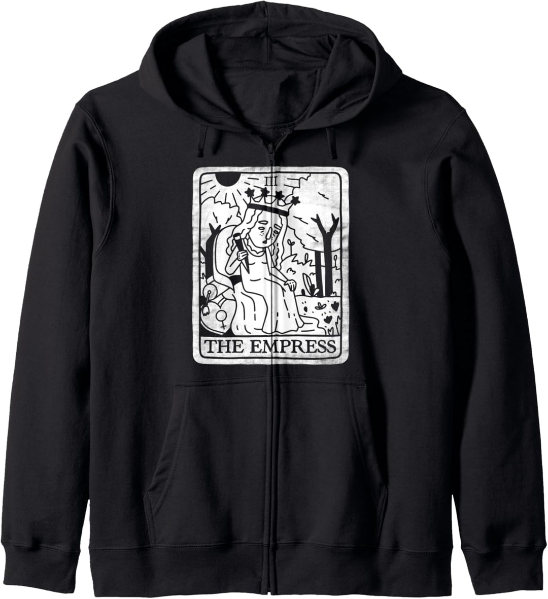 Goth Tarot The Empress Gothic Kawaii Occult Grunge Kapuzenjacke