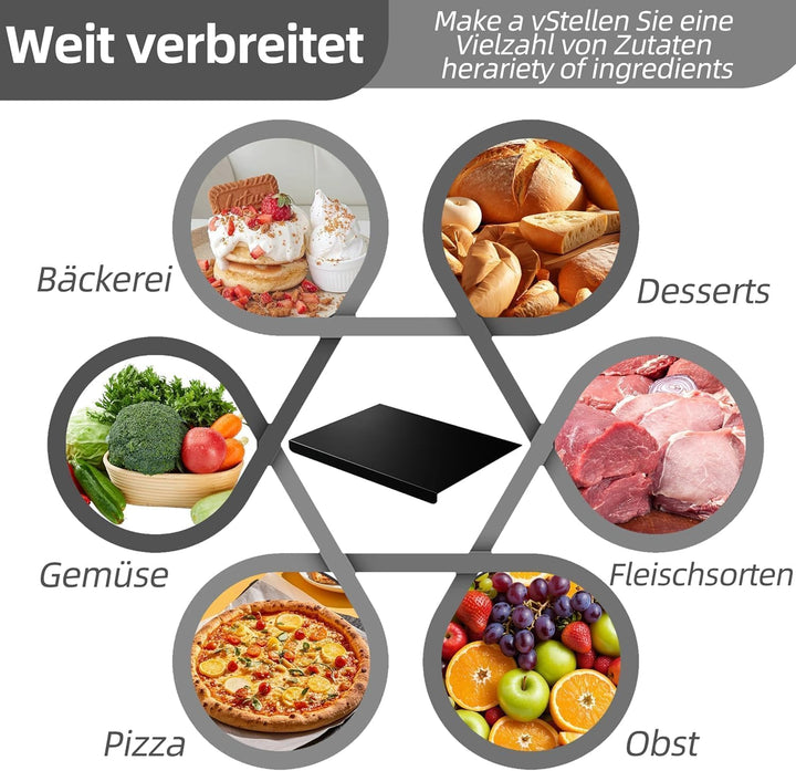 Schneidebrett aus Acryl, Schneidebrett Glas Küchenbrett Durchsichtig, Küchenschneidebrett Arbeitspla