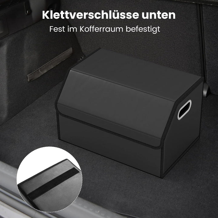 COSTWAY Auto Kofferraum mit Deckel, 35 L Kofferraum-Organizer faltbar, SUV Limousine Aufbewahrungsbo