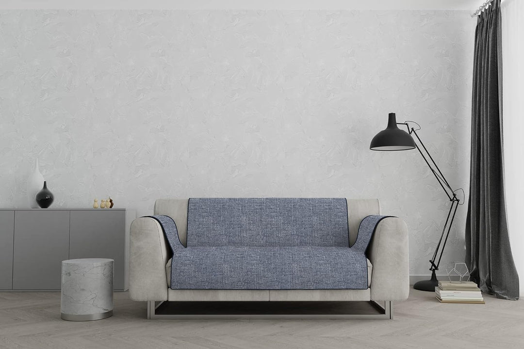 Komfort-Antigleiten-Sofa-Decke,2 Plätze, dunkel blau 2 Plätze Dunkel Blau, 2 Plätze Dunkel Blau