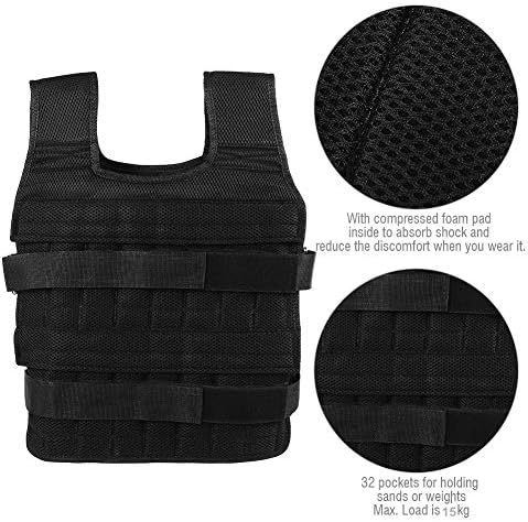 VGEBY1 Gewichtsweste, Oxford Cloth 15KG Gewichtsweste für das Krafttraining