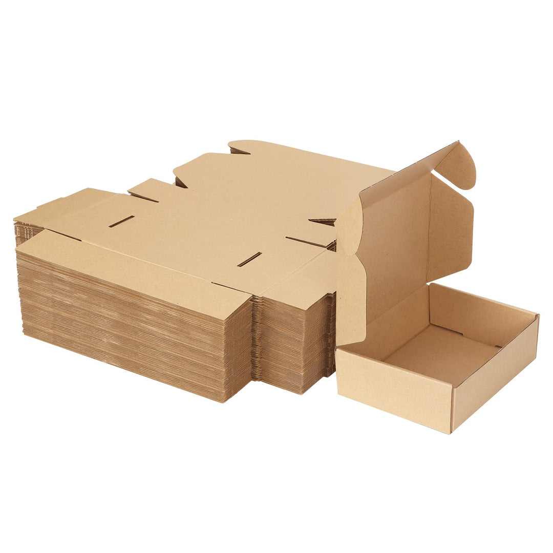 HORLIMER 50 Stück Versandkartons Kleine Kartons Boxen, Faltkarton Verpackungskartons für Warensendun