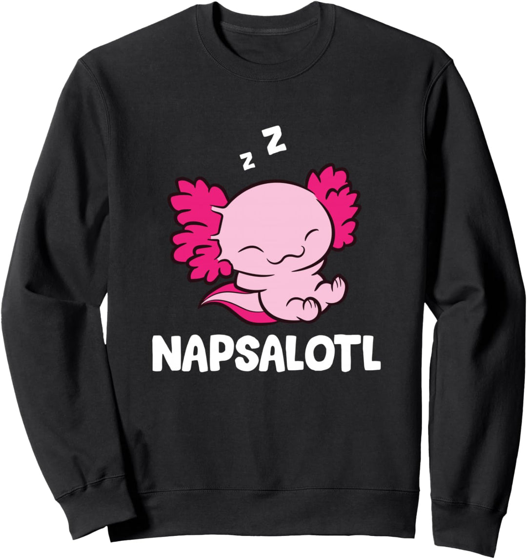 Axolotl Napsalotl Schlafen Axolotl Sweatshirt