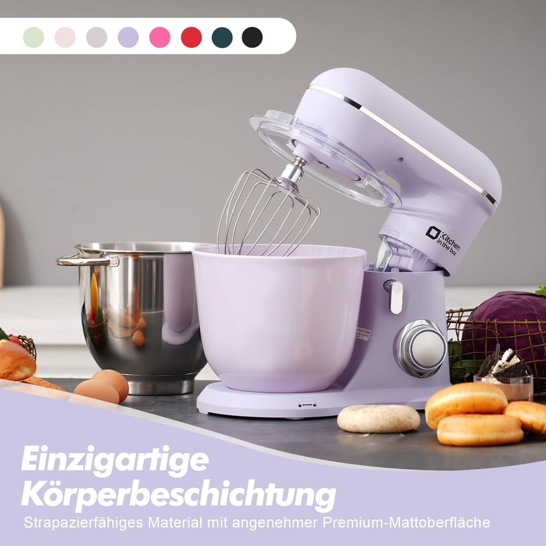Kitchen in the Box Küchenmaschine, 4,5 L & 5 L Knetmaschine, 10+P Geschwindigkeits Teigmaschine mit