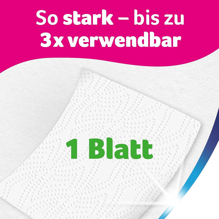 Zewa WischundWeg Reinweiss Küchenrolle mit Power-X-Struktur, 48 Stück Weiss/Opulenter Garten 48 Stüc