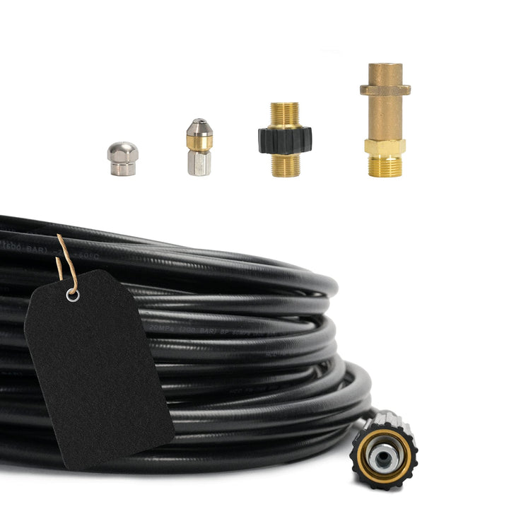 Rohrreinigungsschlauch - Set PROFESSIONAL (5-Teilig) für Kärcher Kränzle Professional HD HDS 6390029