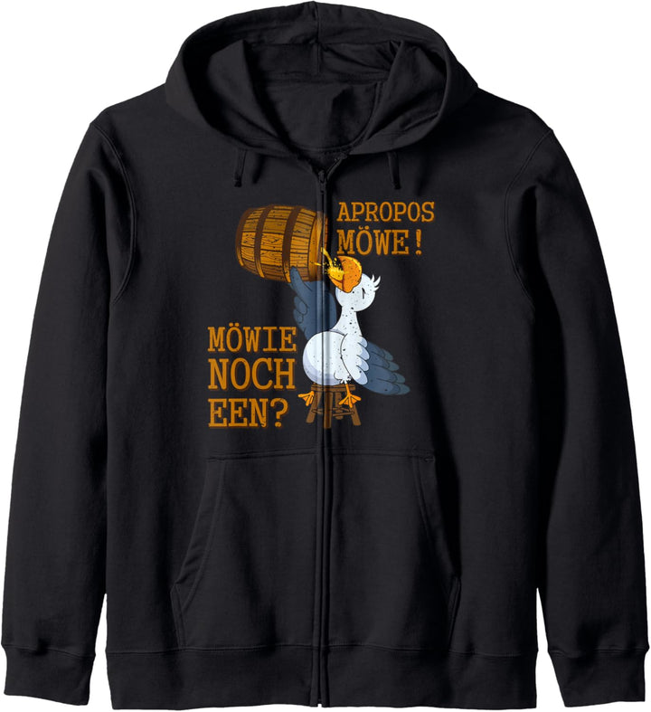 Norddeutsche Plattdeutsch & Bier Apropo Möwe! Möwie noch een Kapuzenjacke