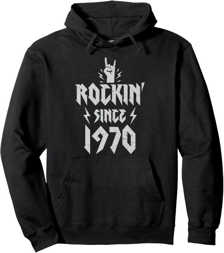 Vintage Hard Rock Musik: Rockin Since 1970 - 1970 Pullover Hoodie