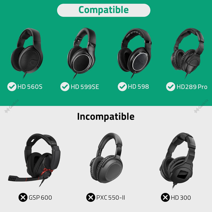 Geekria Tasche Kopfhörer für HD 599 SE, HD598 CS, HD280PRO, HD 518, HD599SE Headphones, Schutztasche