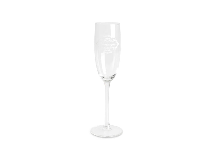 Excelsa Fine Quality Set 6 Flute, Glas, transparent Flöte, Flöte