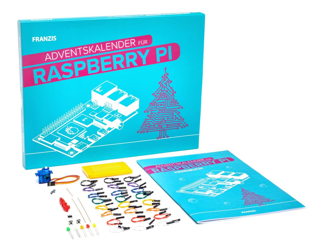 FRANZIS 55103 - Raspberry Pi Adventskalender, in 24 Tagen eine Weihnachtskrippe bauen und programmie