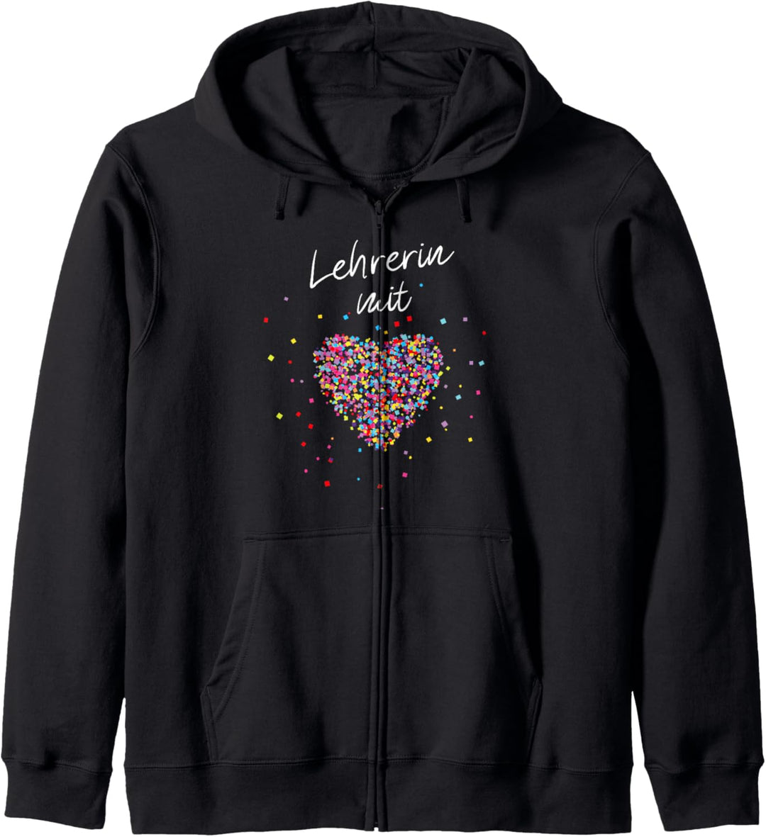 Lehrerin mit Herz Geschenkidee für Pädagoginnen Kapuzenjacke
