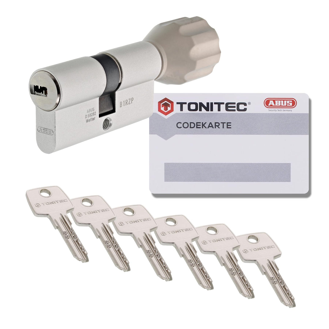 ToniTec Zylinderschloss TEC440 by ABUS Schliesszylinder gleichschliessend als Knaufzylinder Grösse 5