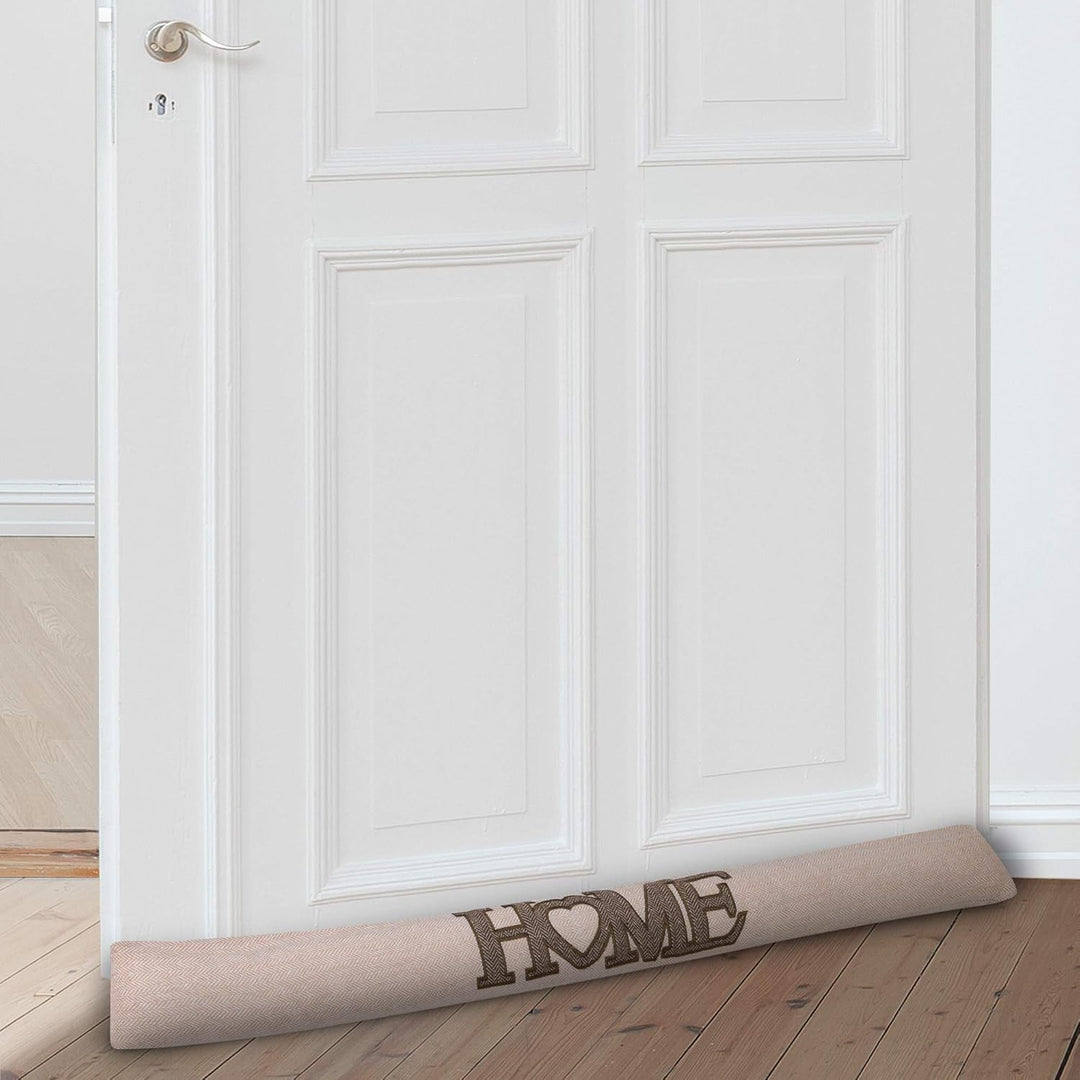 Beautissu 2er Set Zugluftstopper 100 cm lang Tuuli HE - Windstopper als Türvorleger, Haustür Rolle u