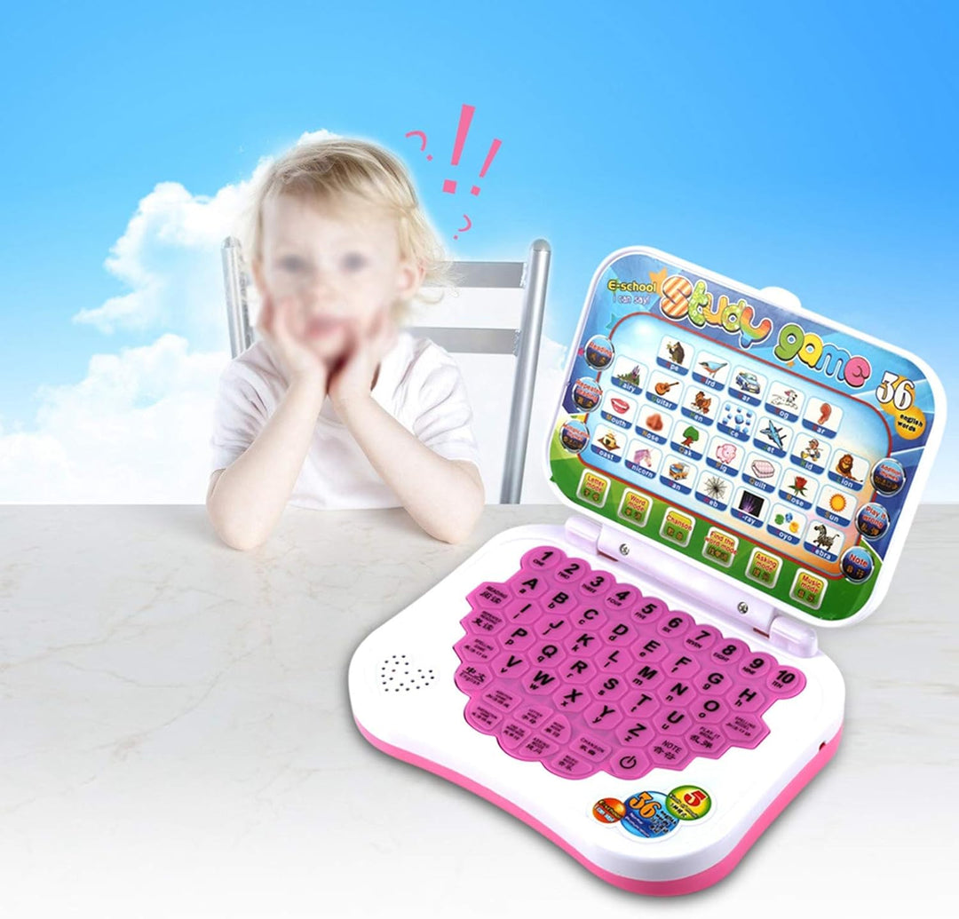Kinder Laptop Spielzeug, Zweisprachige Pädagogische Lernstudie Spielzeug Laptop Laptop Computerspiel