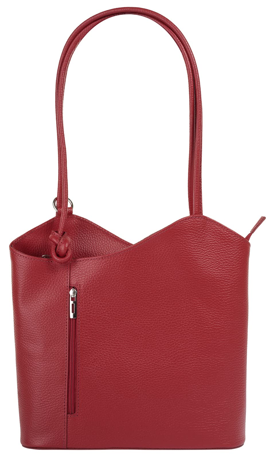 Shopper Rucksack Kombination Echt Leder Damen Made in Italy | 2in1 Handtasche | wandelbare Umhängeta