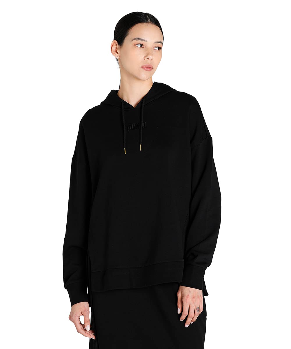 PUMA Damen Her Hoodie Tr Sweatshirt, schwarz, M
