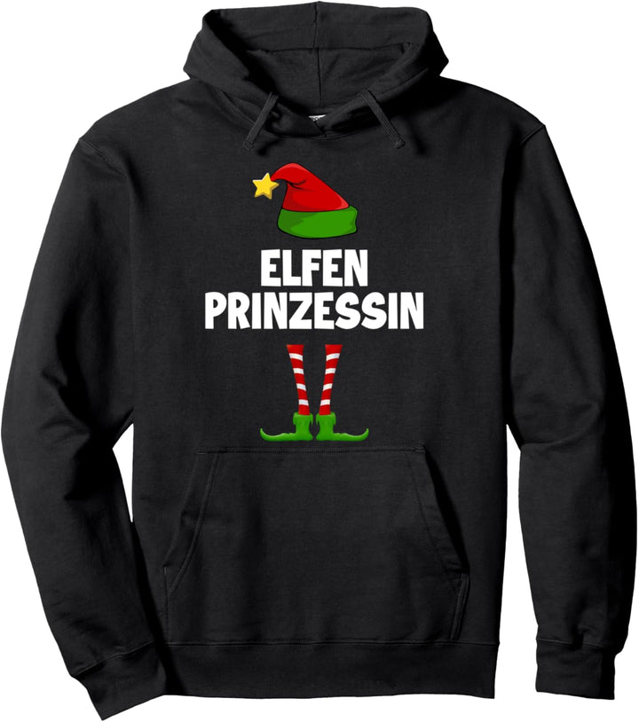 Elfen Prinzessin Partnerlook Elfen Familienoutfit Weihnachts Pullover Hoodie