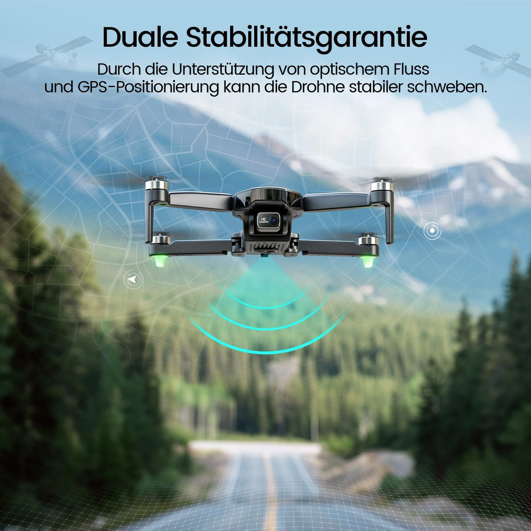 Holy Stone HS460 GPS Drohne mit Kamera 4K für Anfänger, 52 Min. Lange Flugzeit, Bürstenloser Motor,