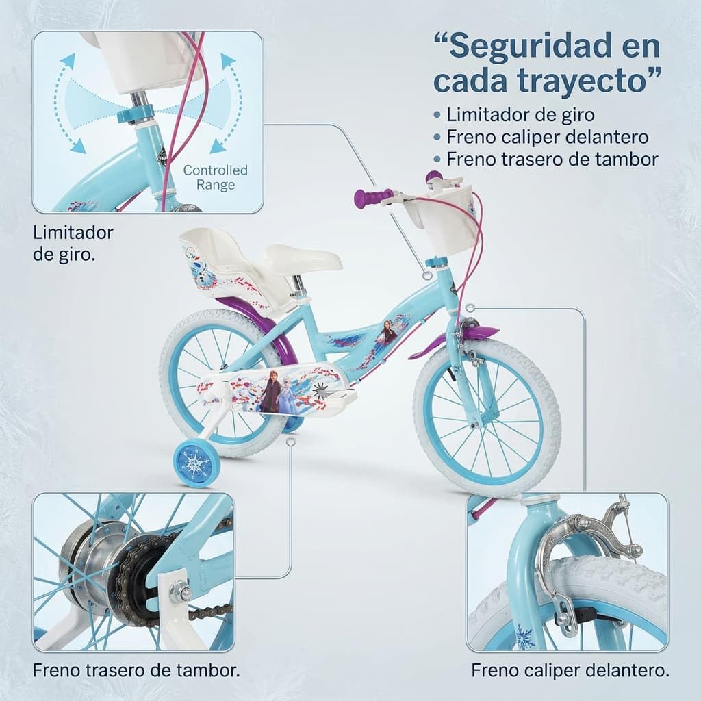 TOIMSA Fahrrad 16" Frozen Huffy 5/8 Jahre