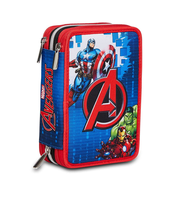 Seven Federmäppchen, Mäppchen, mehrfarbig, Federtasche für Schreibwaren, Etui mit Stiften, Kugelschr