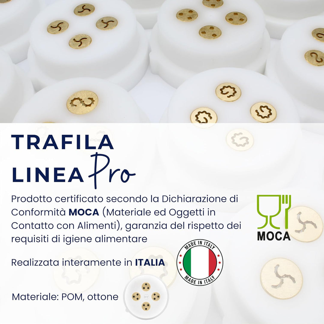 My Trafile - Matrize Linie Pro N°13 Spaghetti 3 mm aus POM mit professionellen Einsätzen, kompatibel