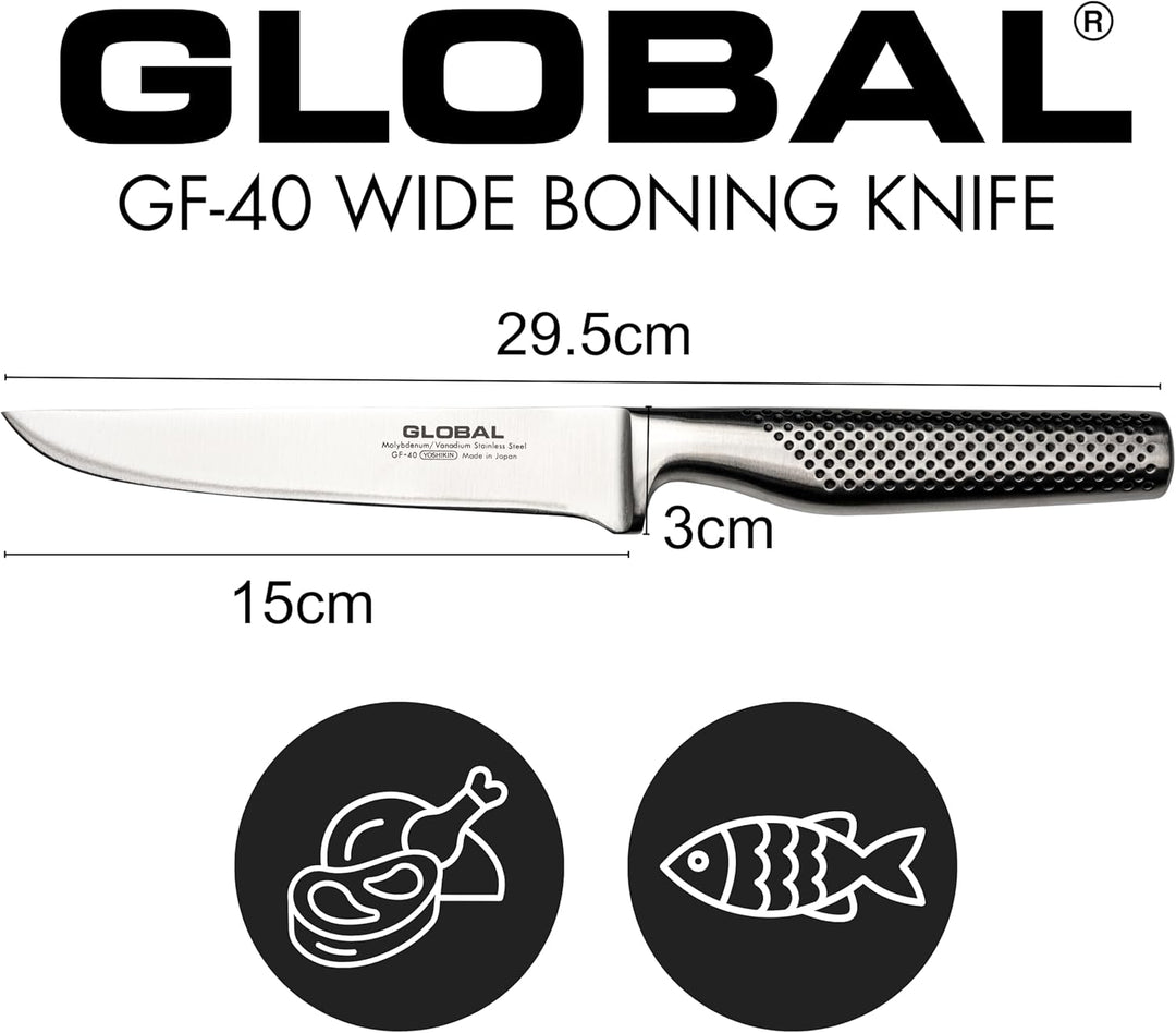 Global GF-40 Ausbeinmesser 15 cm, geschmiedet