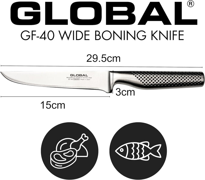 Global GF-40 Ausbeinmesser 15 cm, geschmiedet