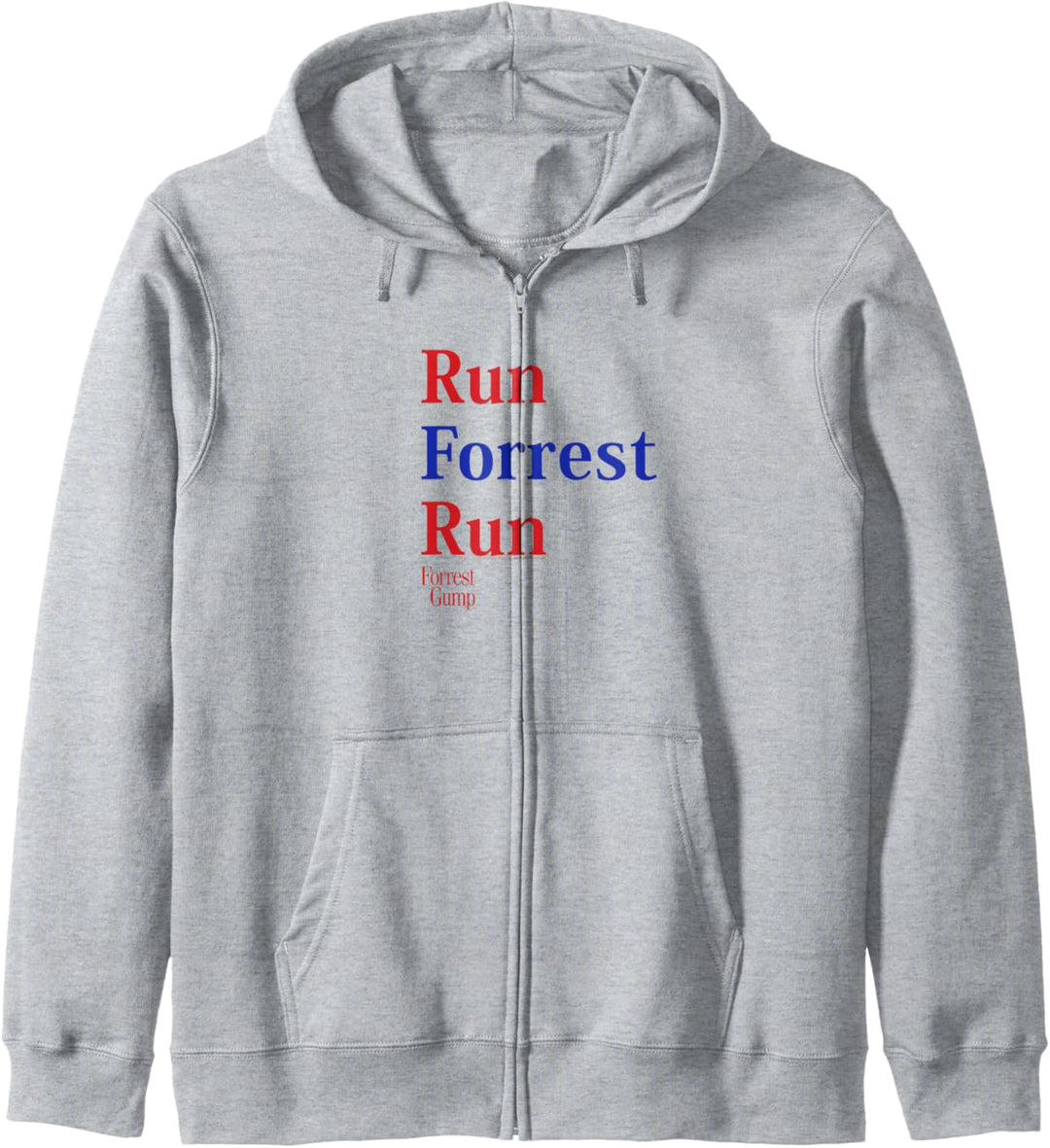Forrest Gump Run Forrest Run Red And Blue Title Logo Kapuzenjacke